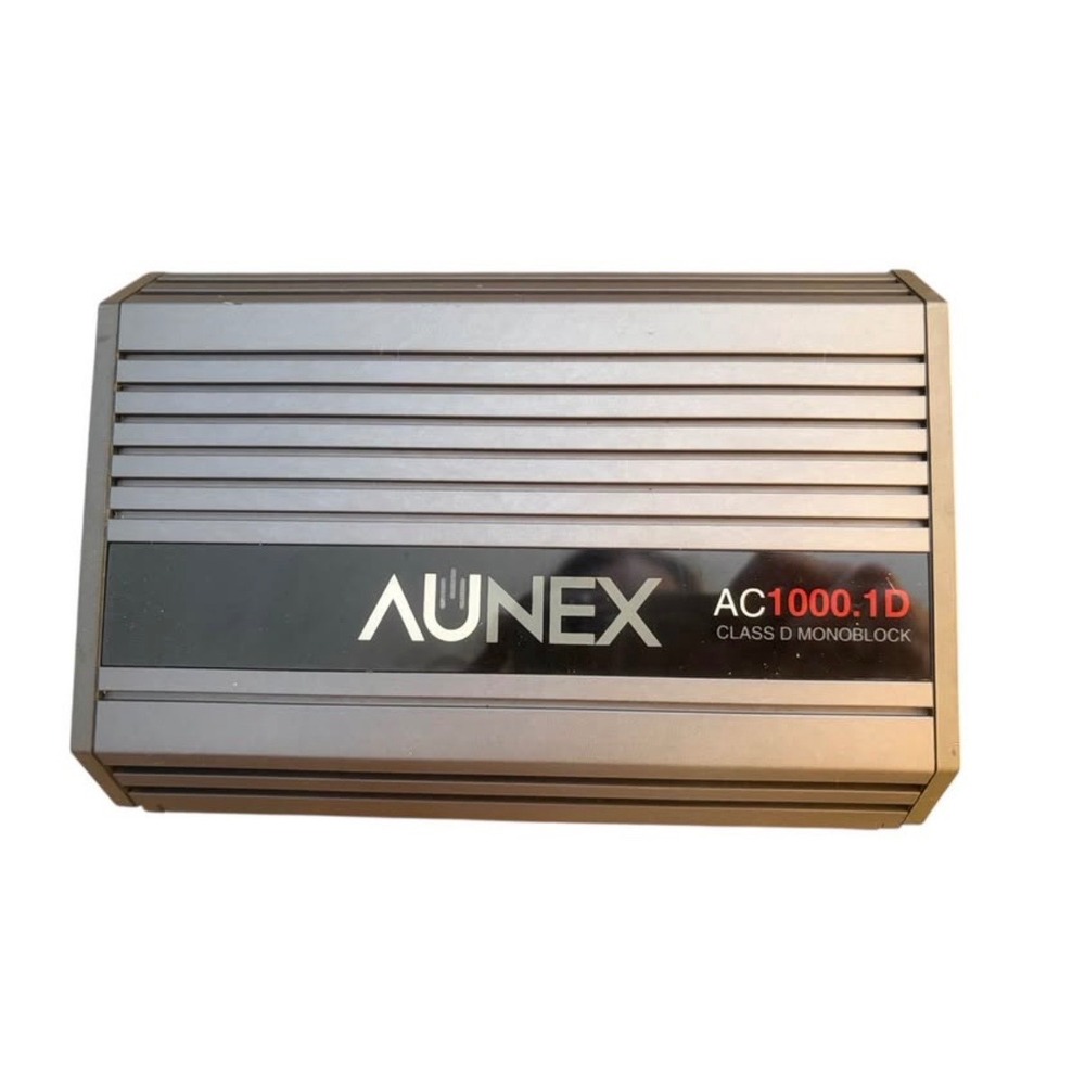 Aunex AC1000.1D Class D Monoblock Car Audio Amplifier 1000W Mono Amp Grey